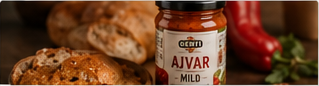 Gerti Foods ajvar and bread